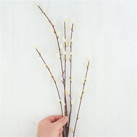 Artificial Pussy Willow Spray Stems Branches Floral Supplies Craft Supplies Factory