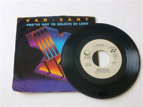Van Zant Youve Got To Believe In Love Promo Copy 45 Etsy 45 Records Records Believe