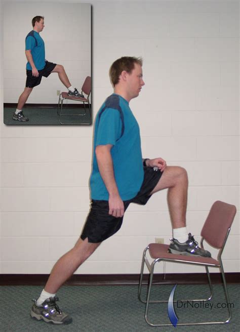 DrNotley Standing Chair Lunge Stretch Exercise Descripti Flickr