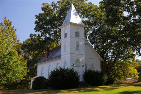 Fall Country Church 1904 Structures Free Nature Pictures By