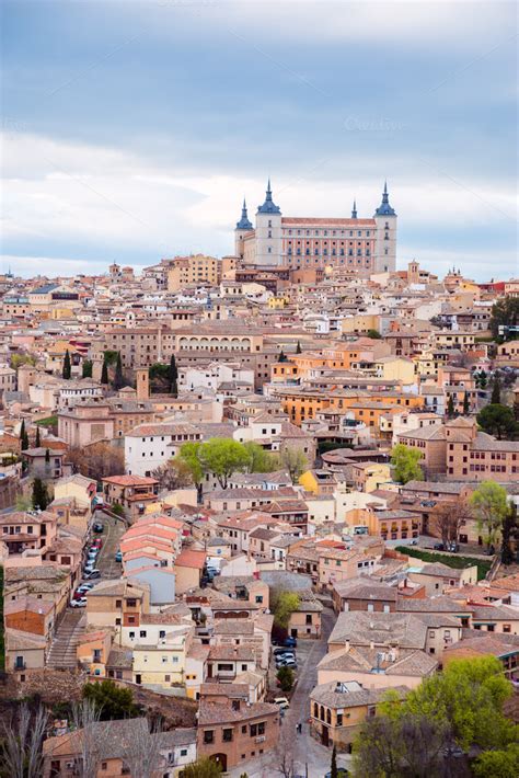 Toledo Spain Old Town Cityscape At ~ Architecture Photos