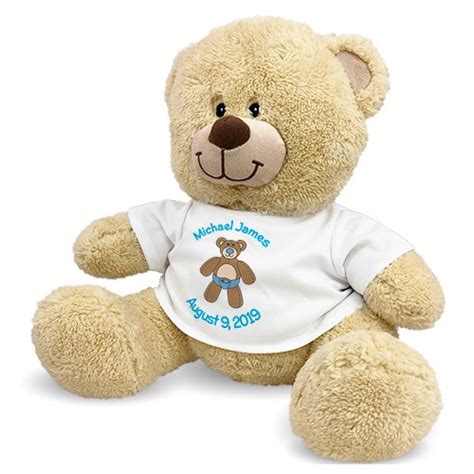 Personalized Baby Boy Teddy Bear