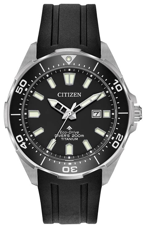 Citizen Super Titanium Promaster Diver Eco Drive Black Watch Citizen