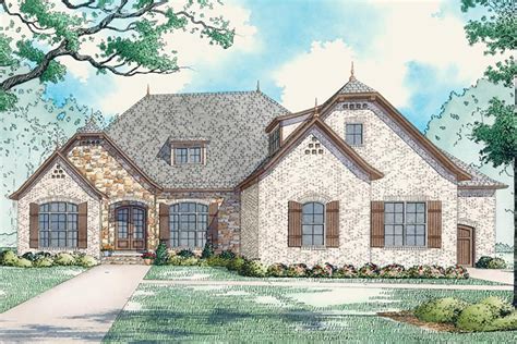 House Plan 8318 00091 French Country Plan 2409 Square Feet 3 4