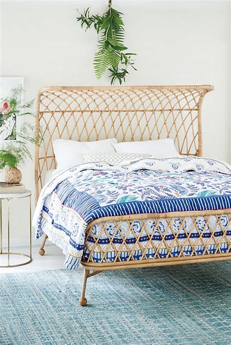 Twin folding platform bed frame with 375 reviews. Curved Rattan Bed | Anthropologie