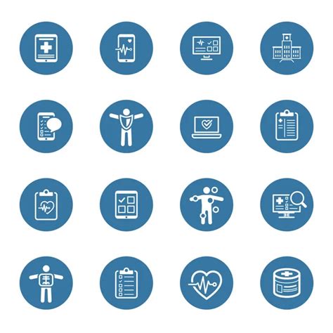 Colored Medical And Health Care Icons Set 1 Specialties — Stock Vector