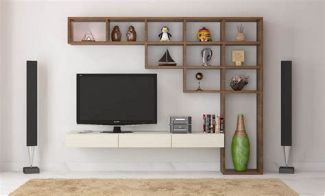 While the most common way of placing the tv is on the largest wall, so that you can sit and watch your favorite shows, placing it in a corner immediately makes your. Image result for stylish tv unit designs | Wall unit ...