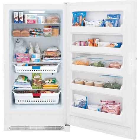 frigidaire 16 6 cu ft frost free upright freezer white energy star in