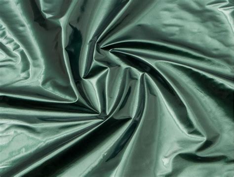 Mjtrends Metallic Green Vinyl Fabric