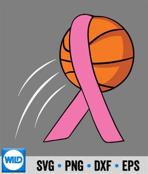 Breast Cancer Basketball Player Coach Warrior Svg Cancer Svg Cut File Wildsvg