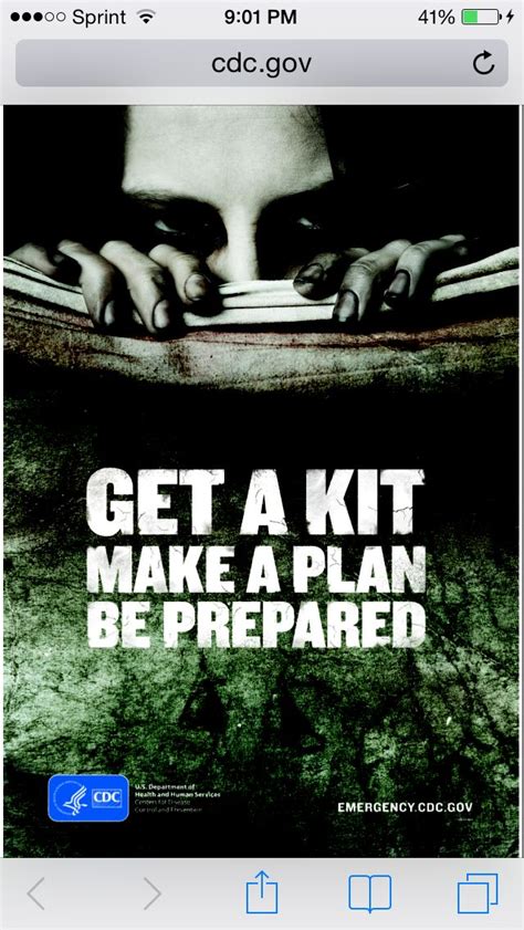Cdc Official Zombie Preparedness Poster How To Plan Preparedness Cdc