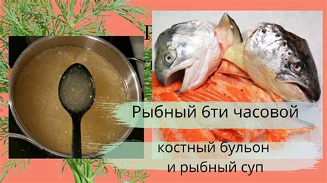 Рыбный 6ти часовой костный бульон и рыбный суп YouTube