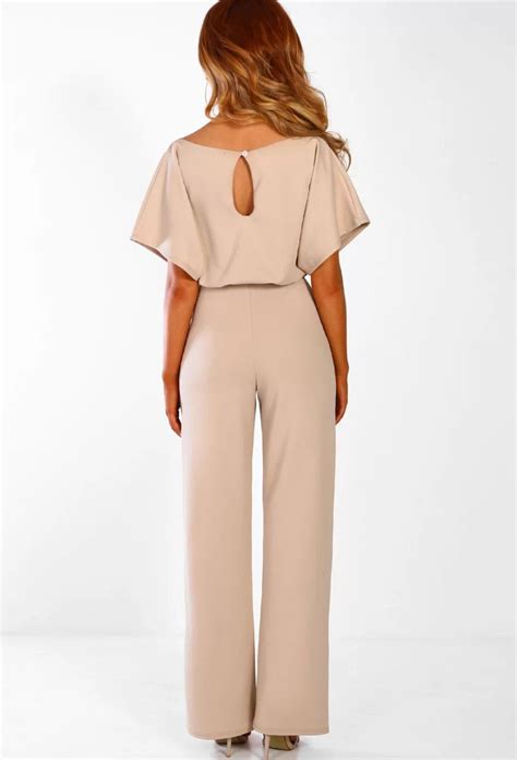 Lace Up Plus Size Formal Jumpsuits For Wedding Exlura Lace Up Plus Size
