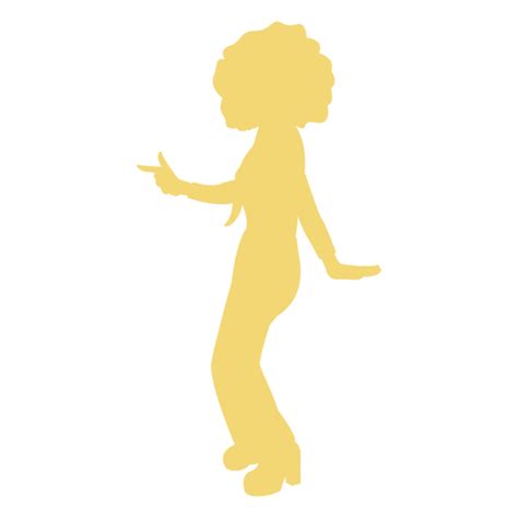 Yellow Disco Move Silhouette Transparent Png And Svg Vector File