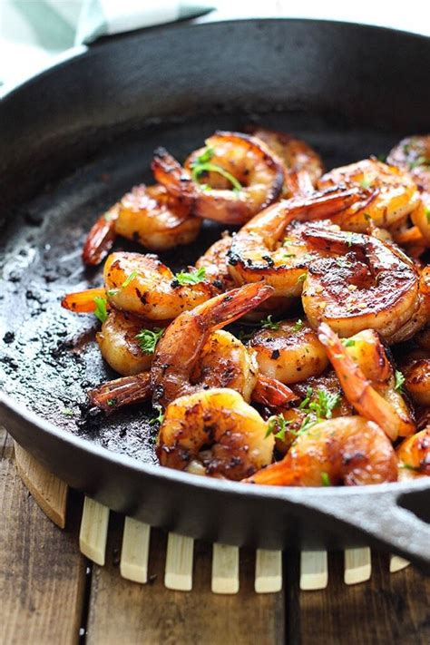 Honey Garlic Shrimp Skillet With Images Recipes Food