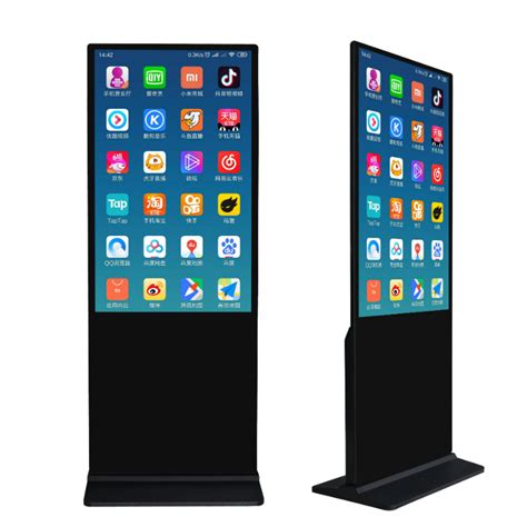 Digital Signage Floor Standing Touch Screen Kiosk And Display