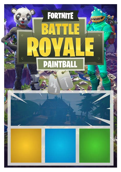Choose from 1000's of high quality logo templates ad. Here's a blank poster for your Fortnite Paintball Promo ...