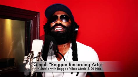Ginjah Reggae Recording Artiste In The Studios Reggae Vibes Youtube