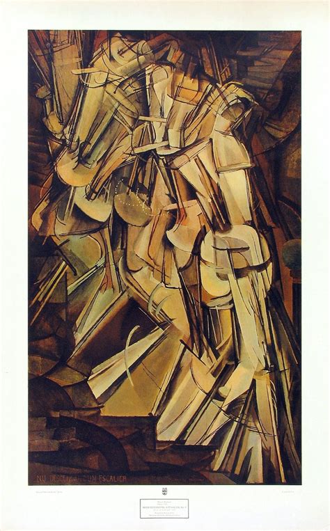 Nude Descending A Staircase No Marcel Duchamp Oil On Canvas