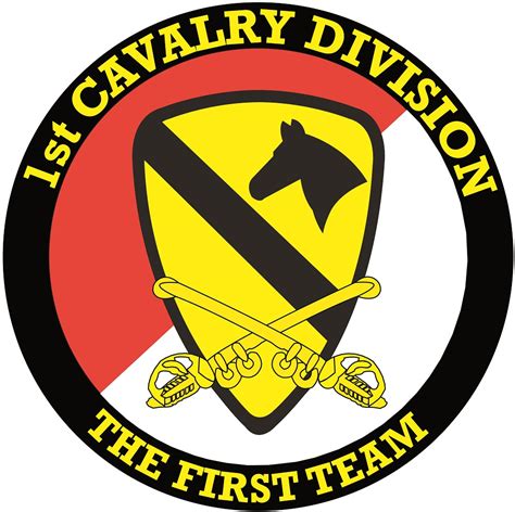 1st Cavalry Division With Sabres Decal Us Army Unit
