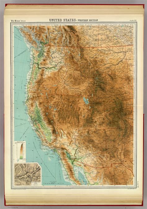 United States Western Section David Rumsey Historical Map Collection