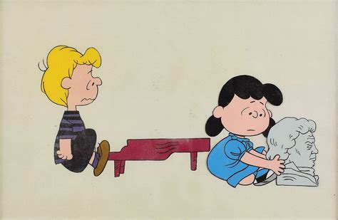 lucy van pelt production cel from a charlie brown television special