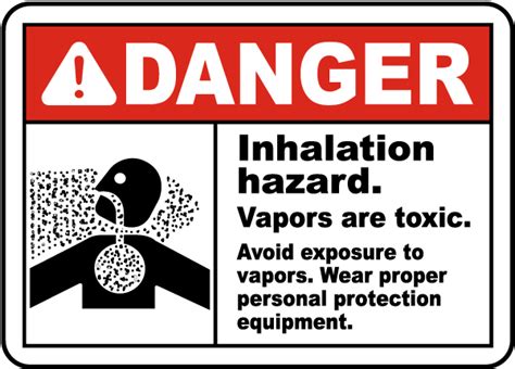 Inhalation Hazard Vapors Toxic Sign Get 10 Off Now