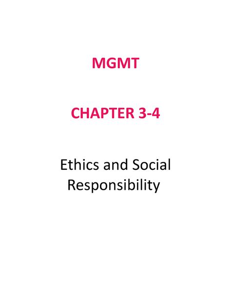 lecture 3 c03 ethics and social responsibility instr ppt mgmt3ce 4 mgmt chapter 3 ethics
