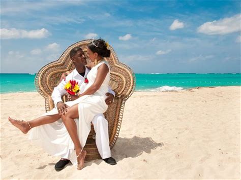 Montego Bay Beach Wedding Jamaica Caribbean Wedding Tropical Sky