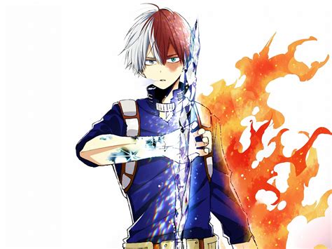 Discover images and videos about shoto todoroki from all over the world on we heart it. Desktop wallpaper anime, shouto todoroki, ice and fire ...
