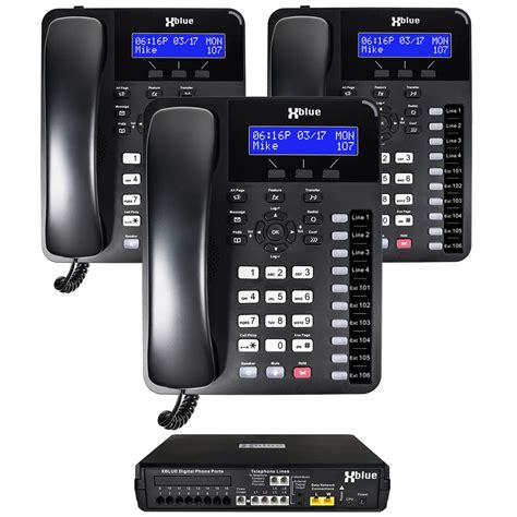 Xblue X16 Plus Small Business Phone System Bundle With 3 Xd10 Digital