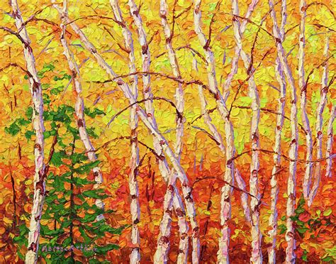 Autumn Birches Painting By Rob Macarthur Fine Art America