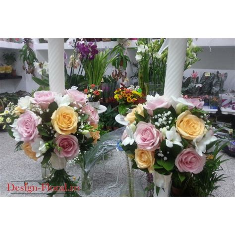 Lumanari De Nunta Trandafiri Pastelati Floraria Design Floral