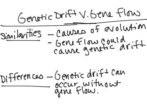 Genetic Drift V Gene Flow Science Biology Evolution Showme
