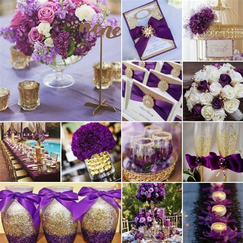 Purple And Gold Wedding Colours Purple And Gold Wedding Purple And