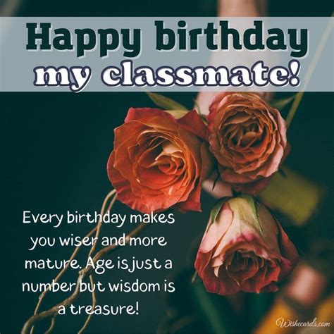 Happy Birthday Images For Classmate With Best Wishes