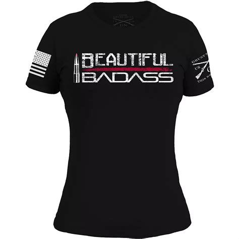 Grunt Style Womens Beautiful Badass Short Sleeve Shirt Academy