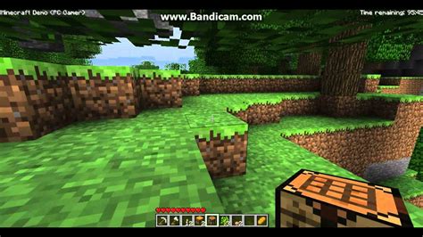 Minecraft Pc Gamer Demo Basic Tutorial Pt1 Youtube