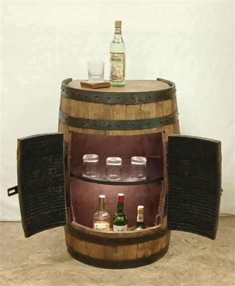 3 4 whiskey barrel double door cabinet storage c etsy
