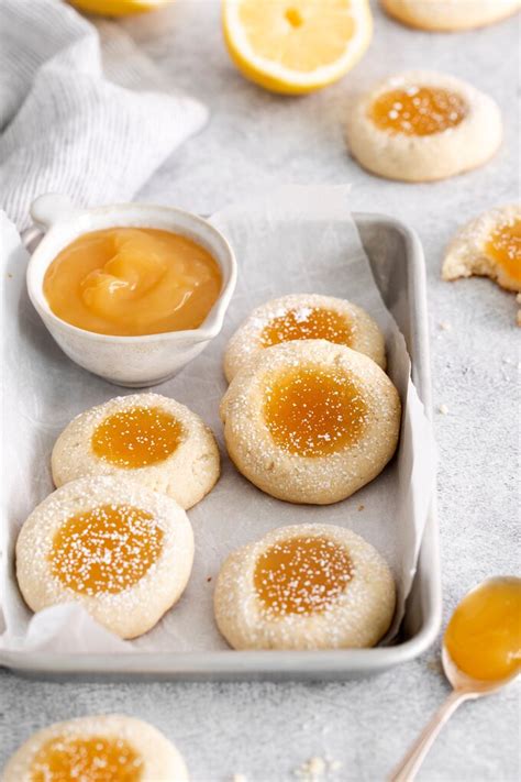 10 Lemon Thumbprint Cookies Mildly Meandering