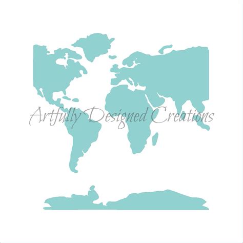 Stencils World Map Stencil Map Background World Map