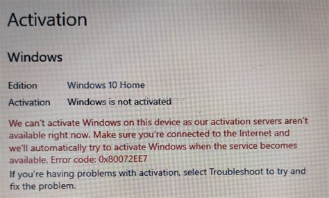 Fix Activation Error 0x80072ee7 In Windows 10 Solved • Repair Windows™
