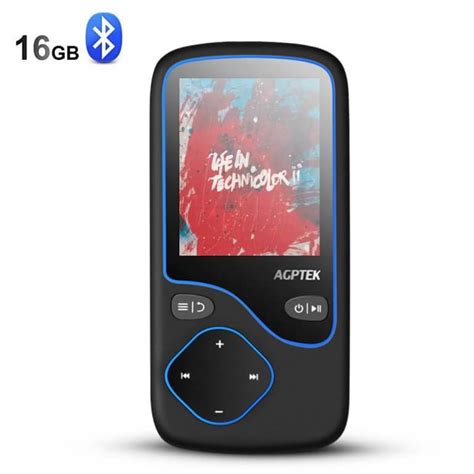 AGPTEK 16GB MP3 Player With Bluetooth 4 0 Portable Lossless Music