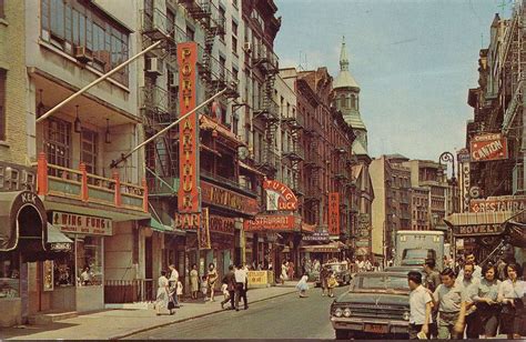 Vintage New York Mott Street Chinatown Vintage New York Ny City
