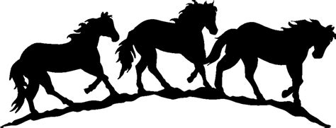 Running Horses Silhouette Free Download Clip Art Free Clip Art