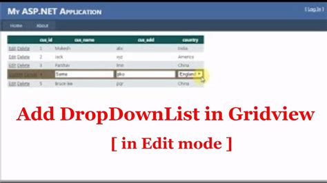 Radiobuttonlist Dropdownlist In Gridview Edit Mode In Asp Net