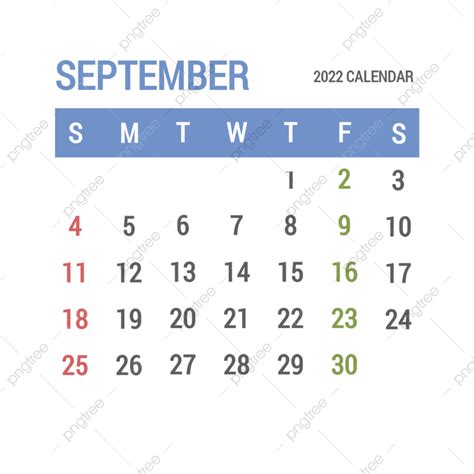 Gambar Kalender Cetak Biru Jadwal Reguler Di Bulan September September