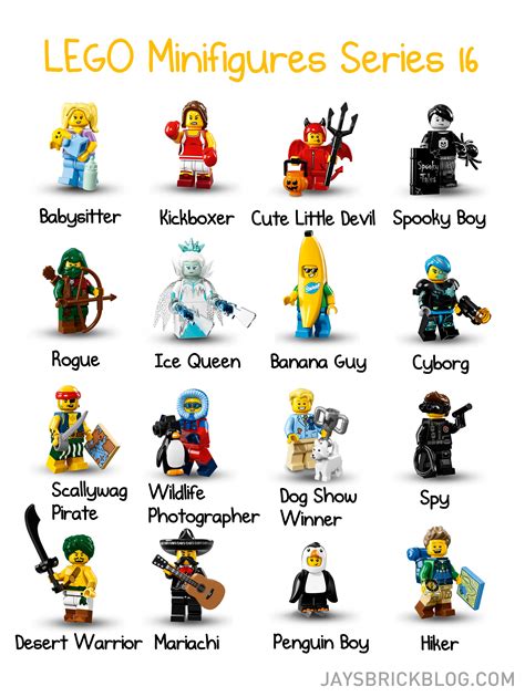 Official Reveal Of Lego Series 16 Minifigures Jays Brick Blog