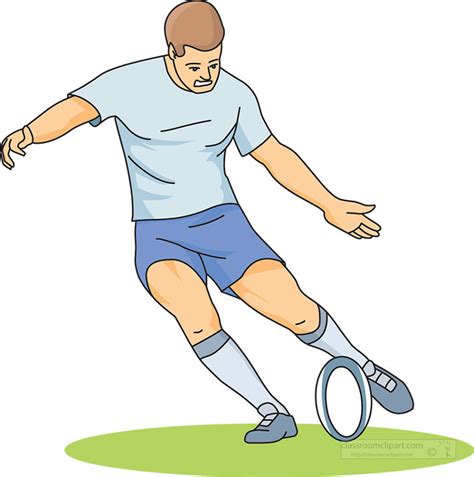 Rugby Clipart Rugby Player Dives For The Ball Clipart