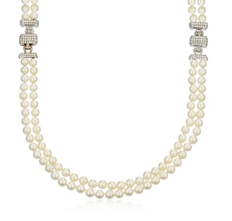 Cultured Pearl And Diamond Necklace Christies